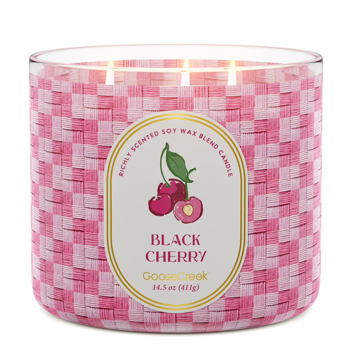 Goose Creek Black Cherry Large 3-Wick Candle – Goose Creek Candle