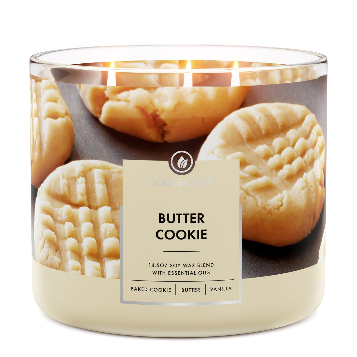 Butter Cookie Large 3-Wick Candle - Authentic Baked Goodness for a
