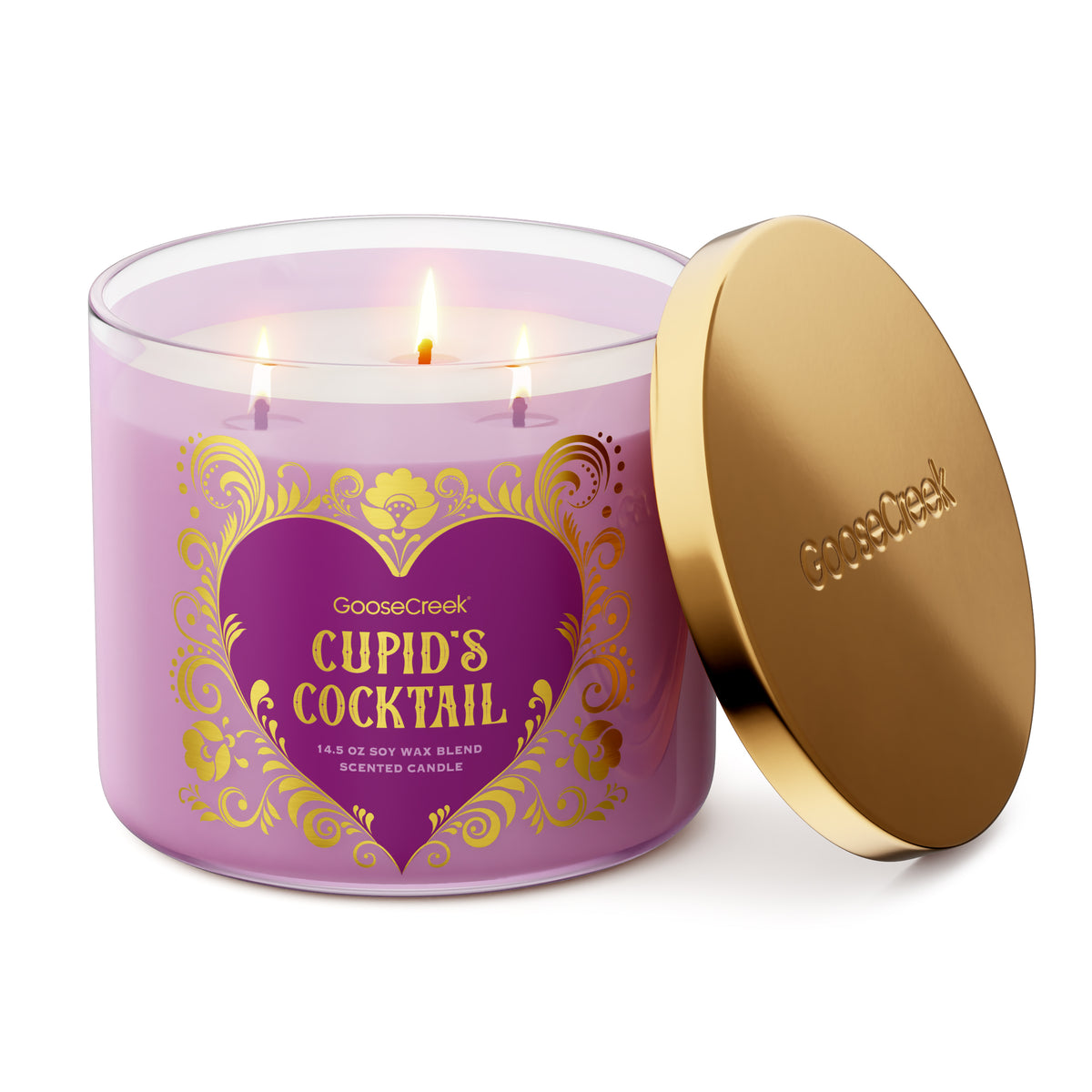 Cupid's Cocktail 3-Wick Candle | Romantic Fragrance for