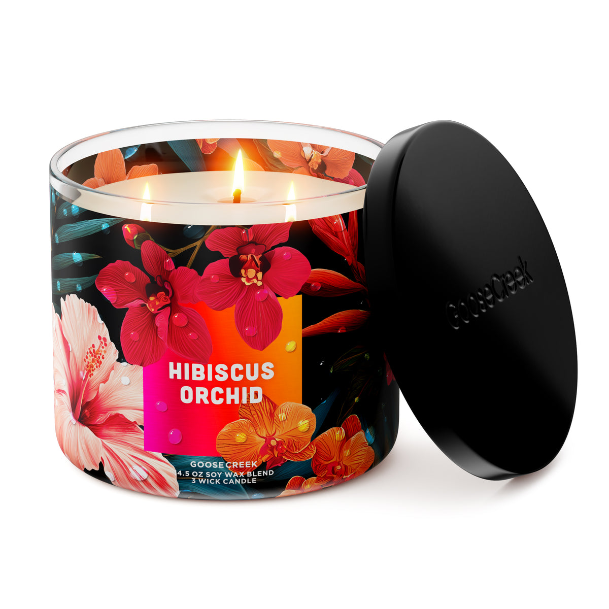 Hibiscus Orchid Large 3-Wick Candle – Goose Creek Candle