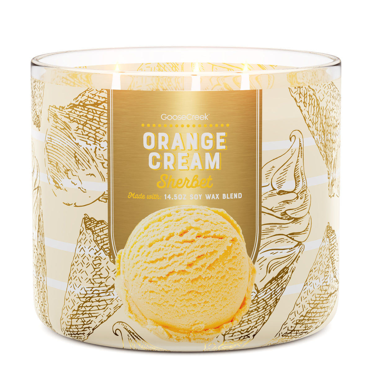 Orange Cream Sherbert Large 3-Wick Candle – Goose Creek Candle