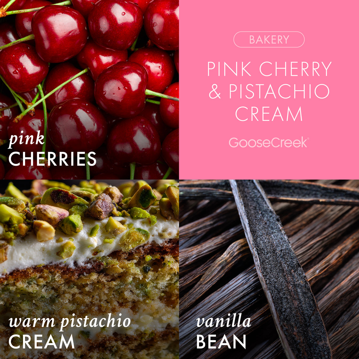 Pink Cherry & Pistachio Cream 3-Wick Candle – Goose Creek Candle