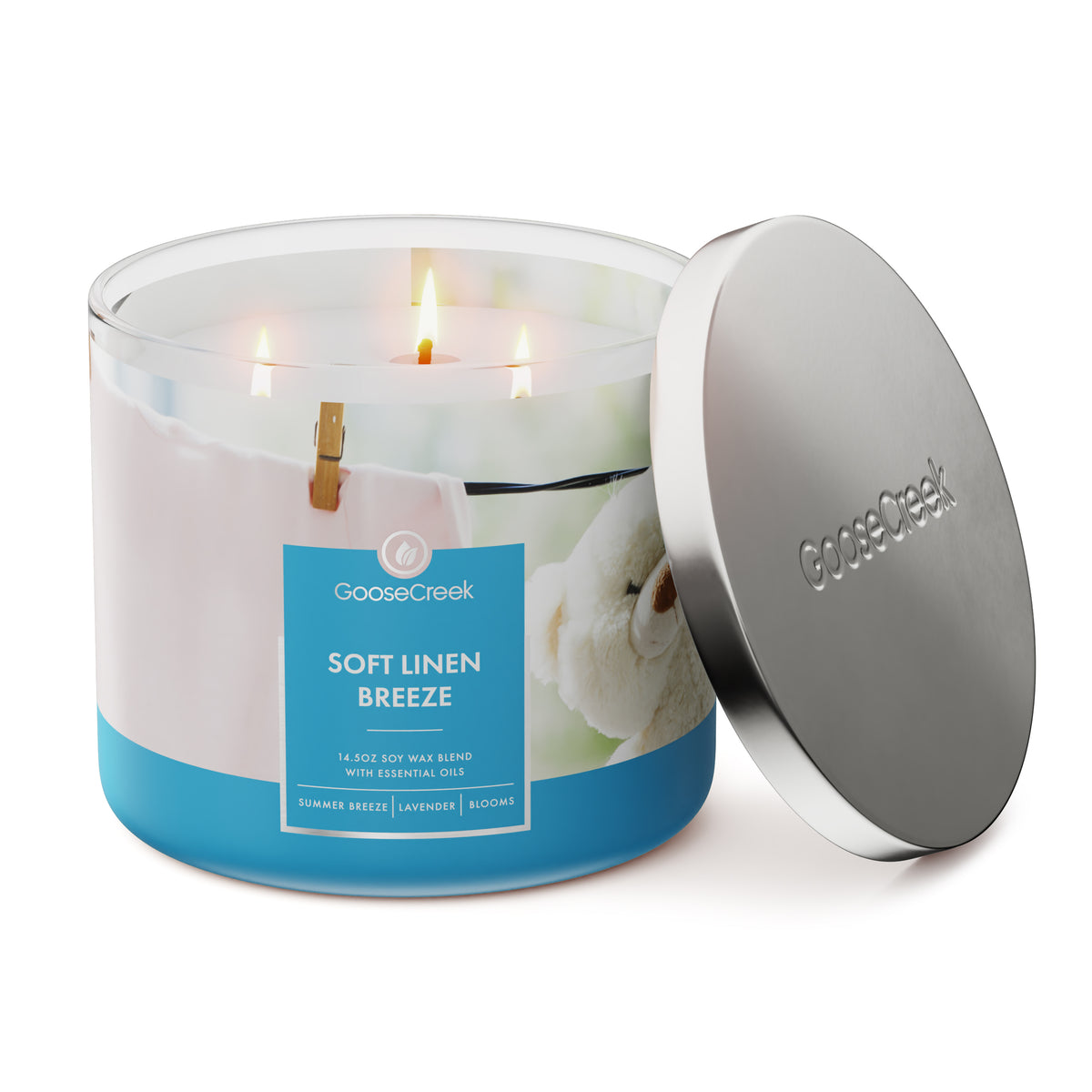 Soft Linen Breeze Large Candle - Fresh, Clean Scent – Goose Creek