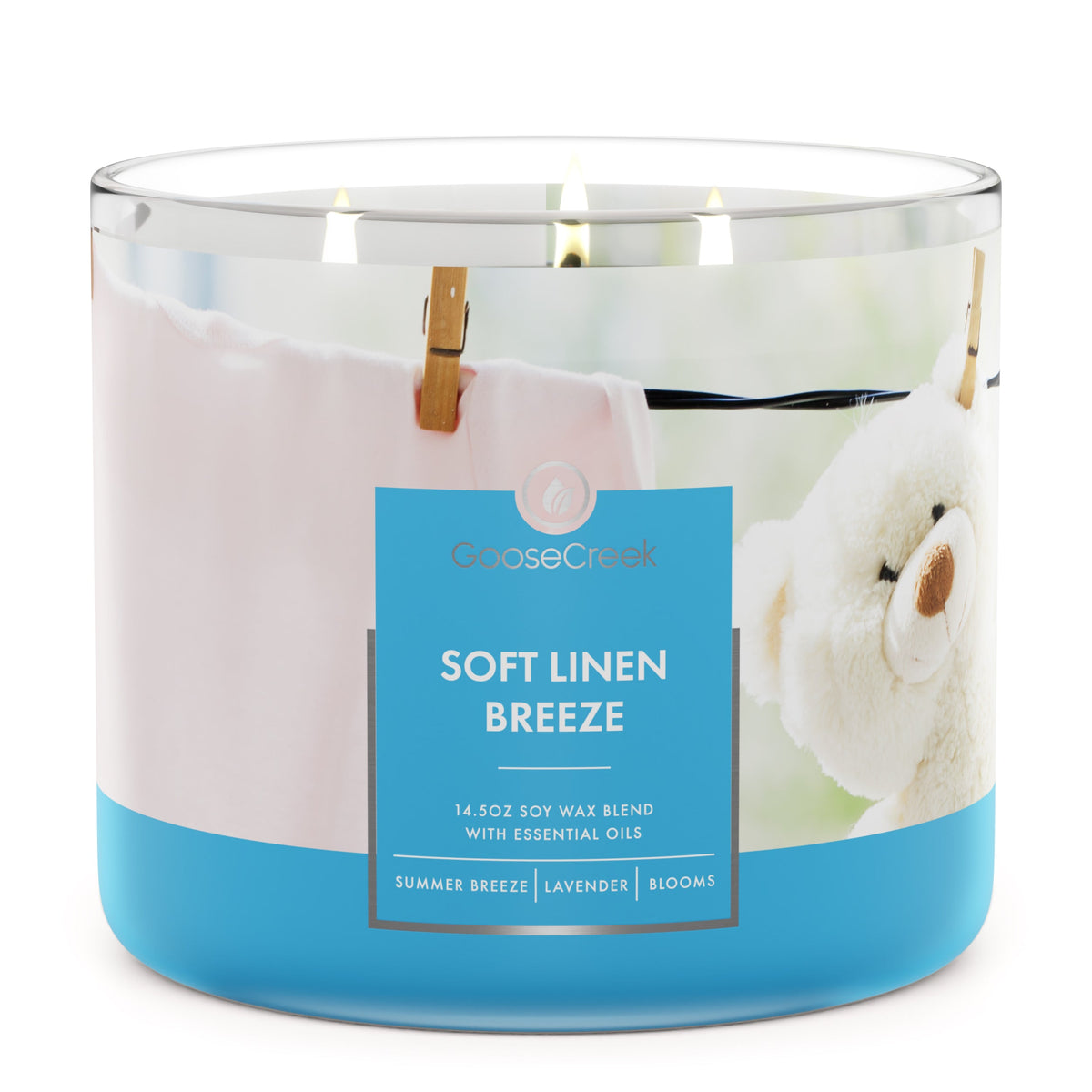 Soft Linen Breeze Large Candle - Fresh, Clean Scent – Goose Creek