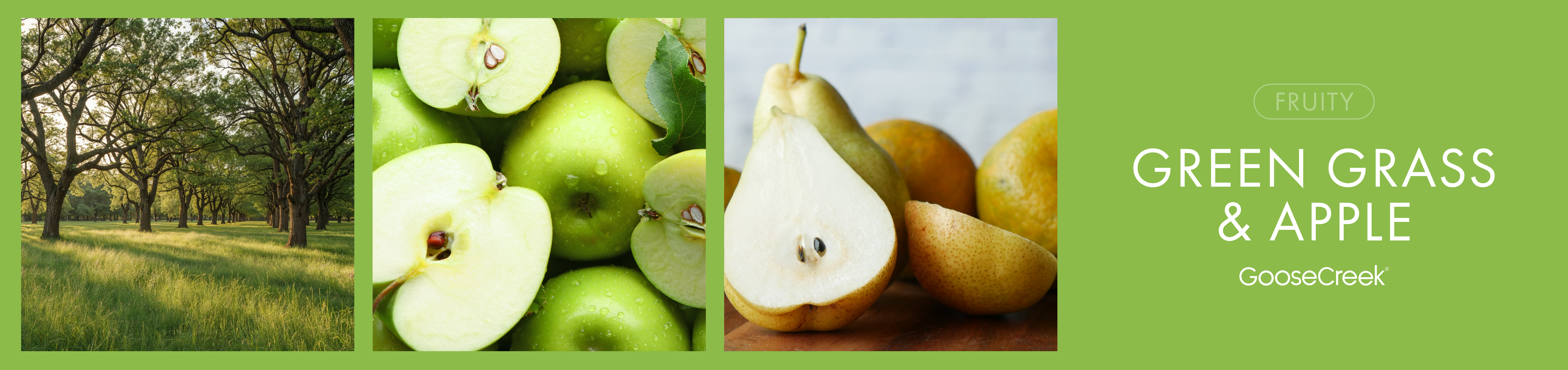 Green Grass & Apple Fragrance-Goose Creek Candle