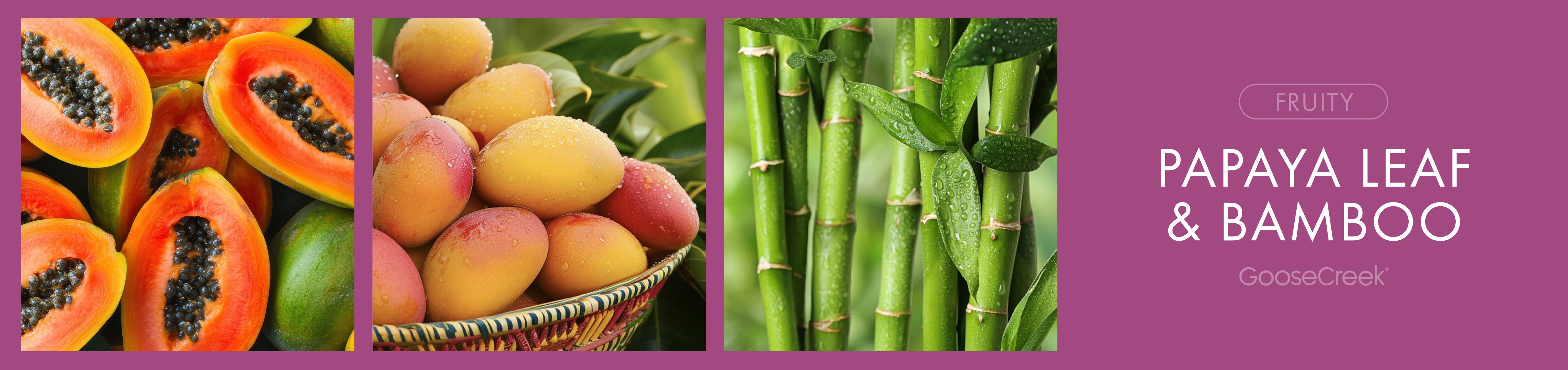 Papaya Leaf & Bamboo Fragrance-Goose Creek Candle