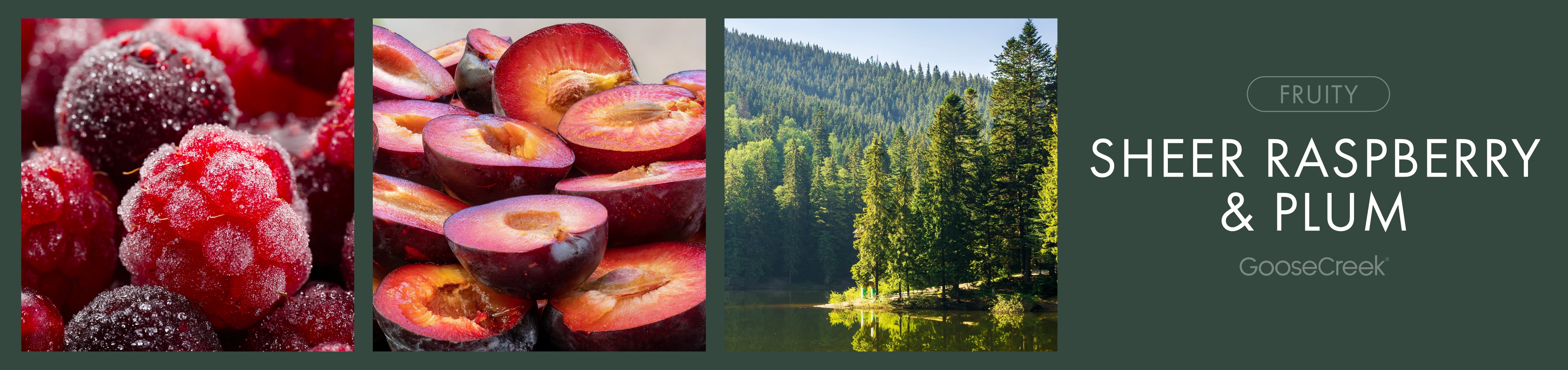 Sheer Raspberry & Plum Fragrance-Goose Creek Candle