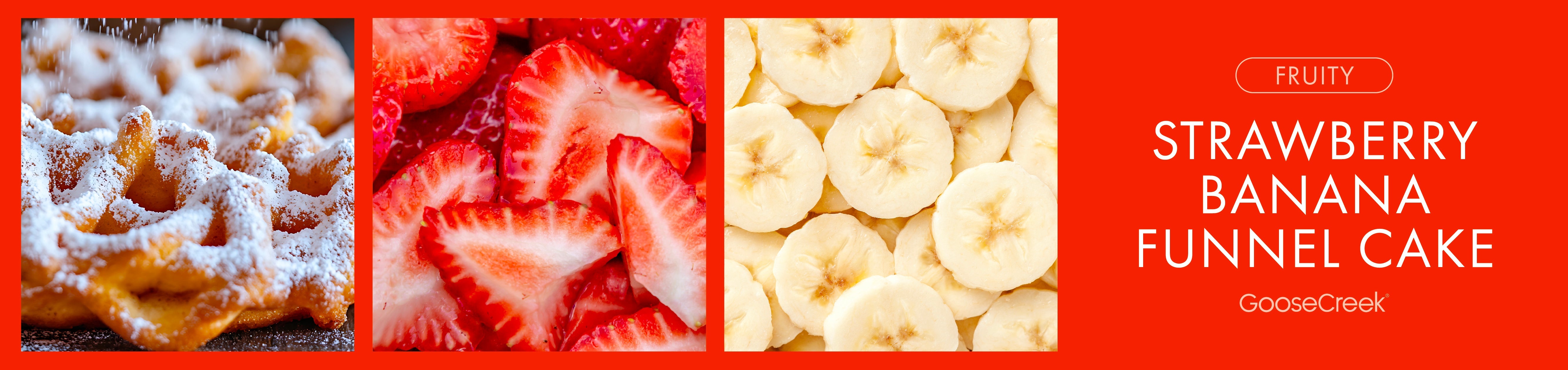 Strawberry Banana Funnel Cake Fragrance-Goose Creek Candle
