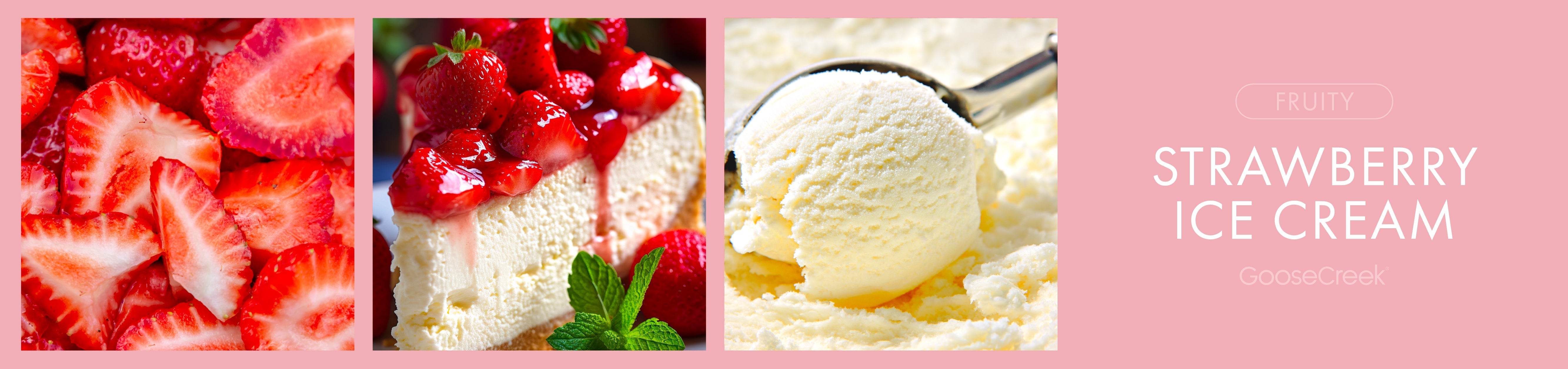 Strawberry Ice Cream Fragrance-Goose Creek Candle