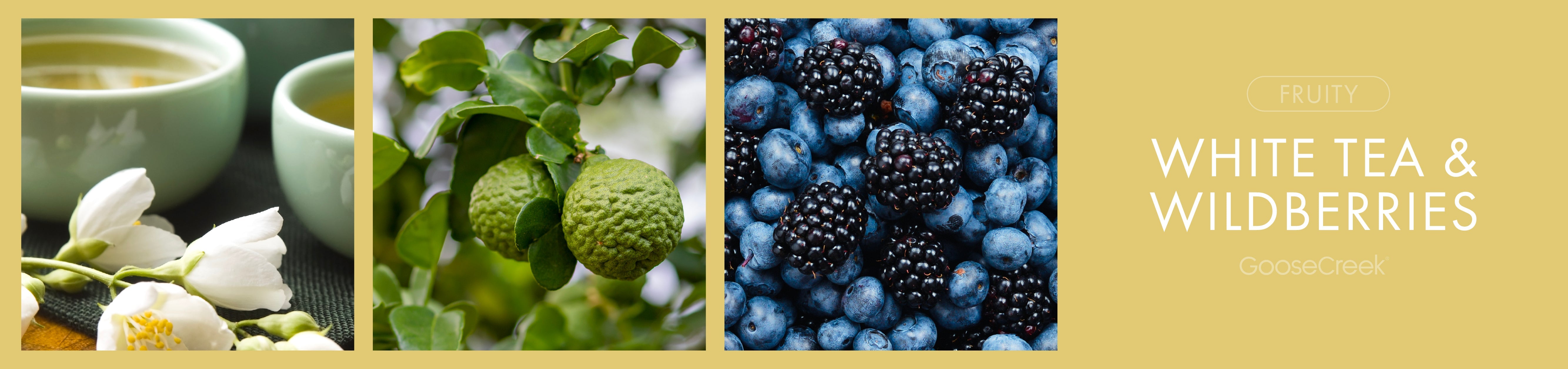 White Tea & Wildberries Fragrance-Goose Creek Candle