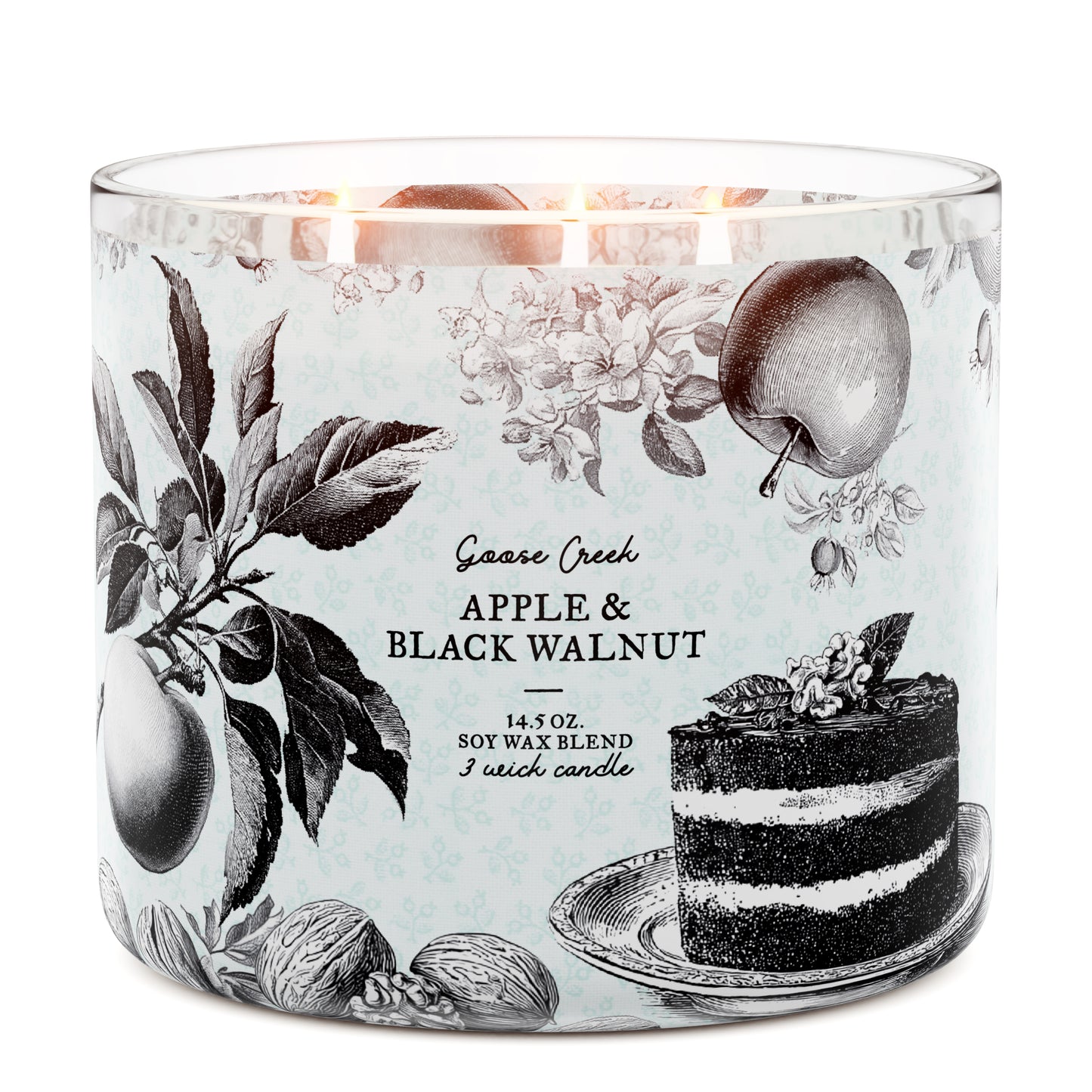 Apple & Black Walnut 3-Wick Candle