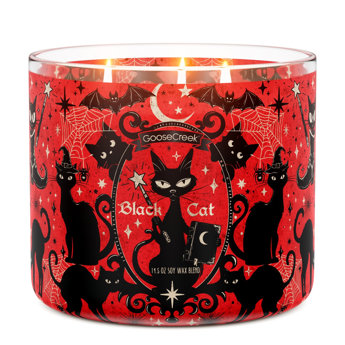 Black Cat 3-Wick Candle