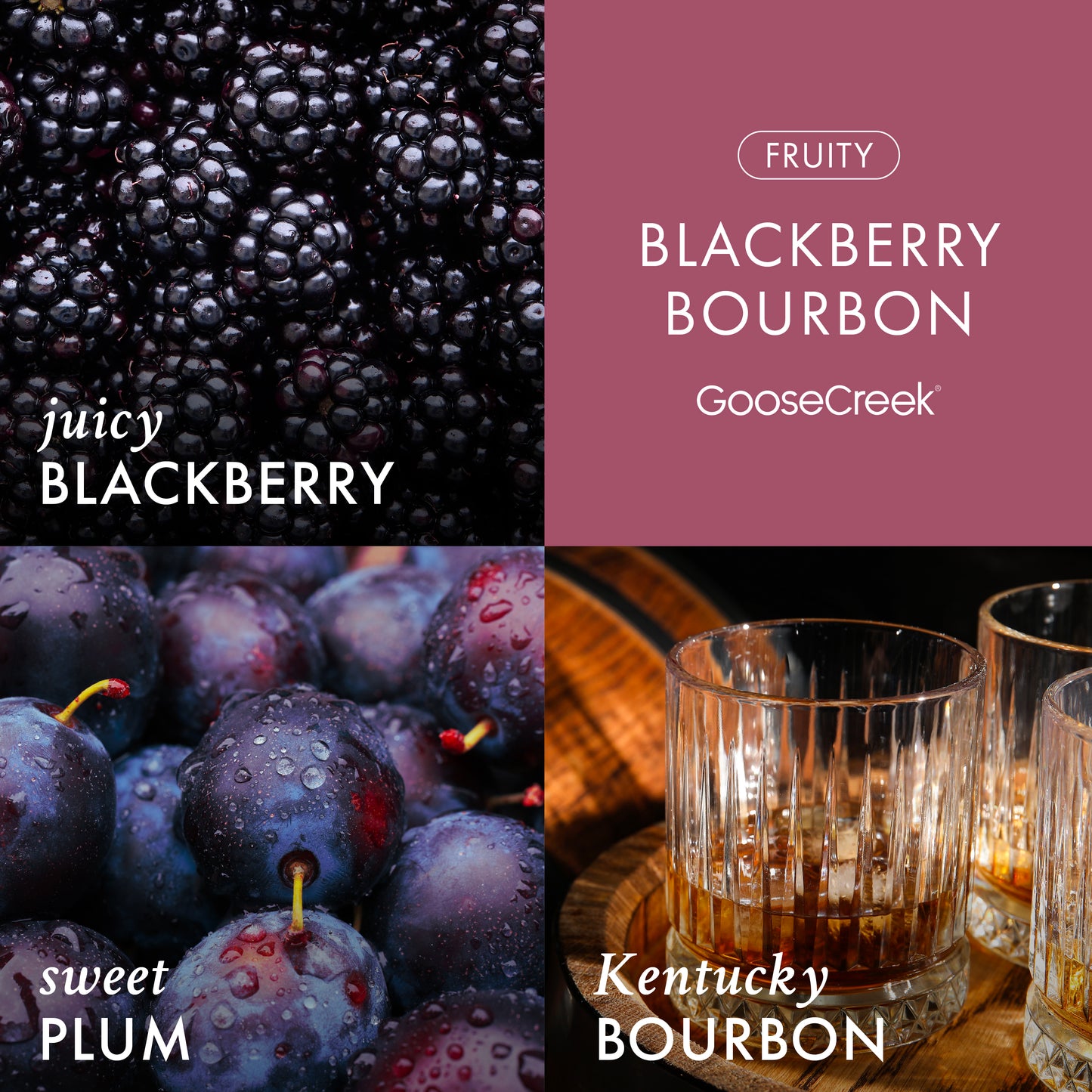 Blackberry Bourbon 3-Wick Candle