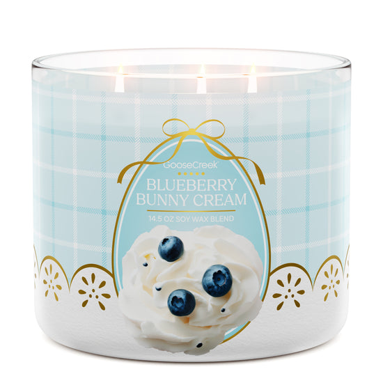 Luxurious Blueberry Bunnycream Large 3-Wick Candle - Exquisite