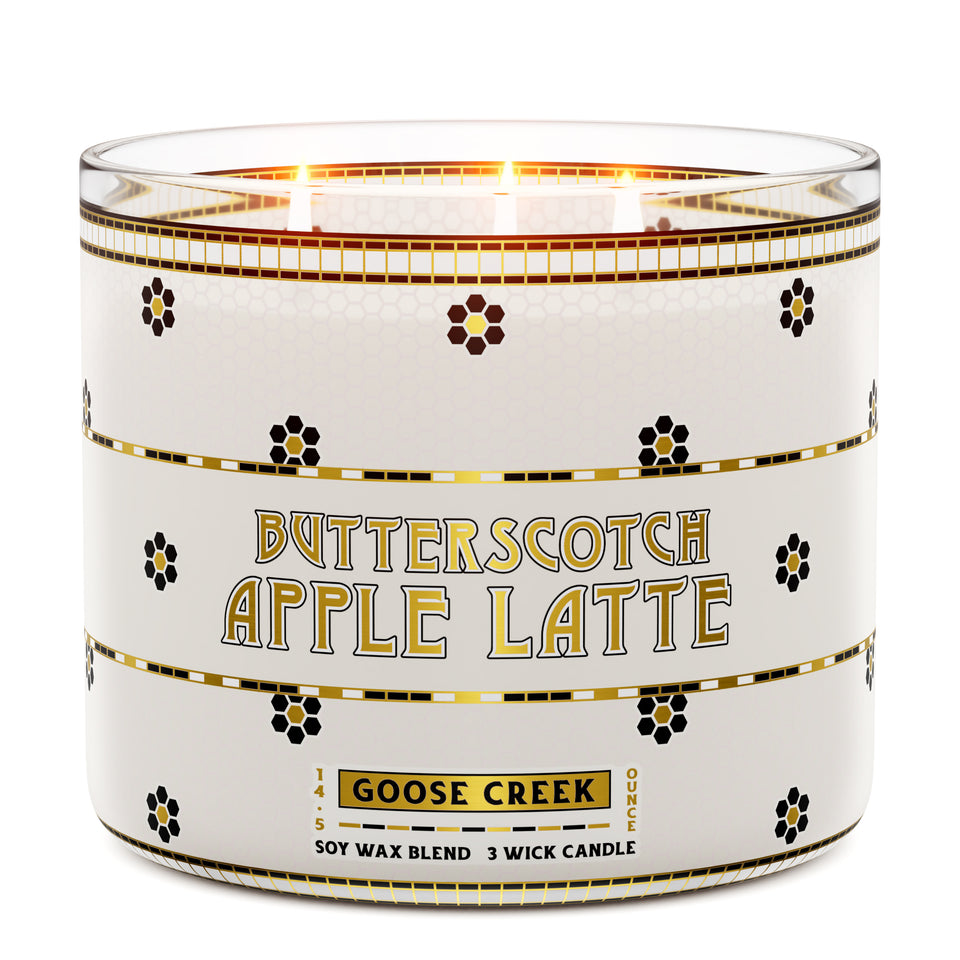 Butterscotch Apple Latte 3-Wick Candle