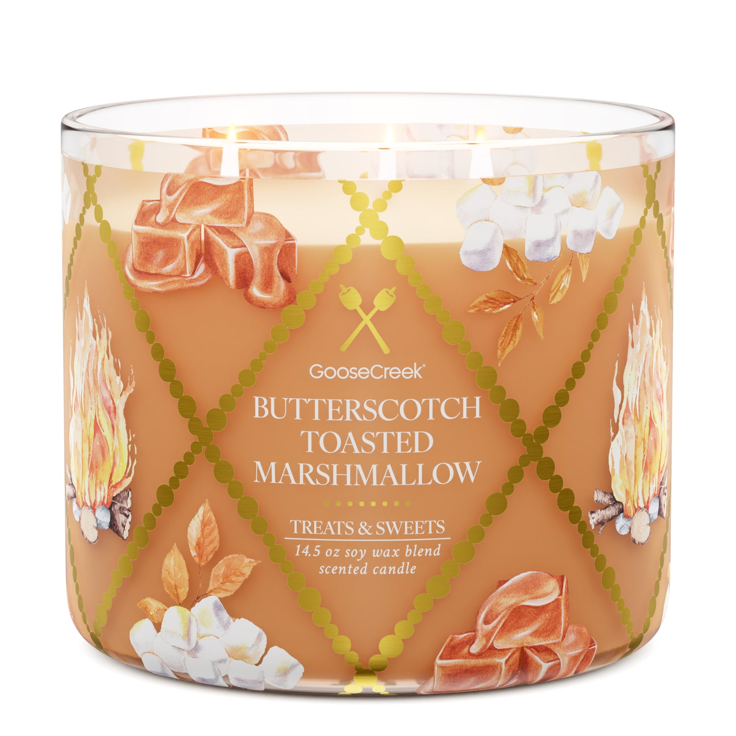 Butterscotch Toasted Marshmallow 3-Wick Candle