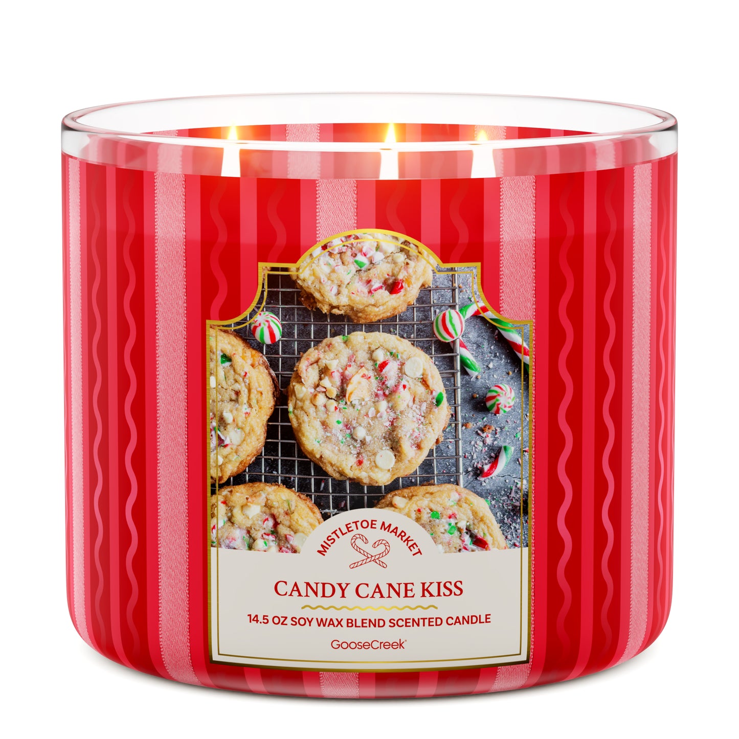 Candy Cane Kiss 3-Wick Candle