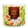Load image into Gallery viewer, Caramel Dipped Banana 3-Wick Candle

