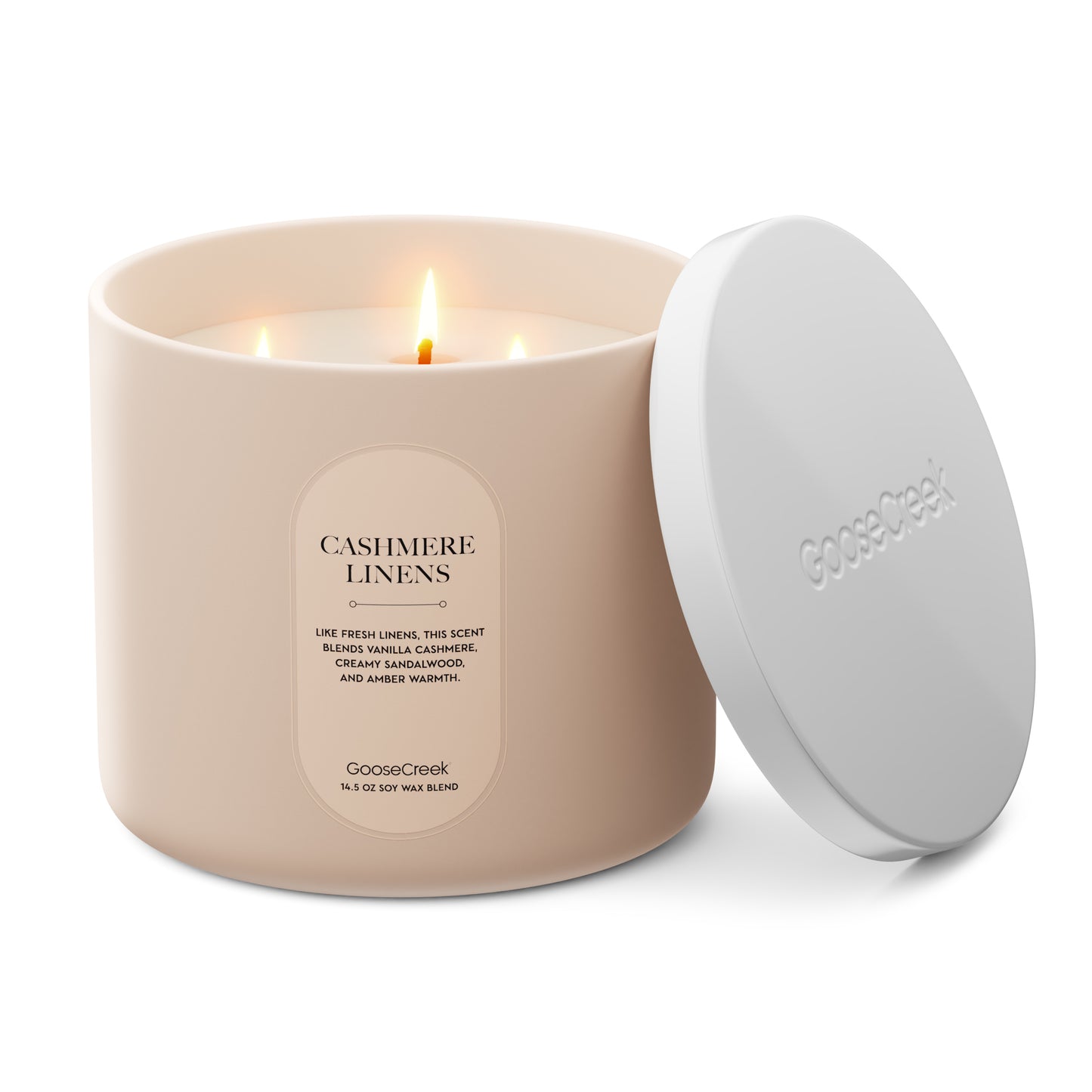 Cashmere Linens High Intensity 3-Wick 14.5oz Candle