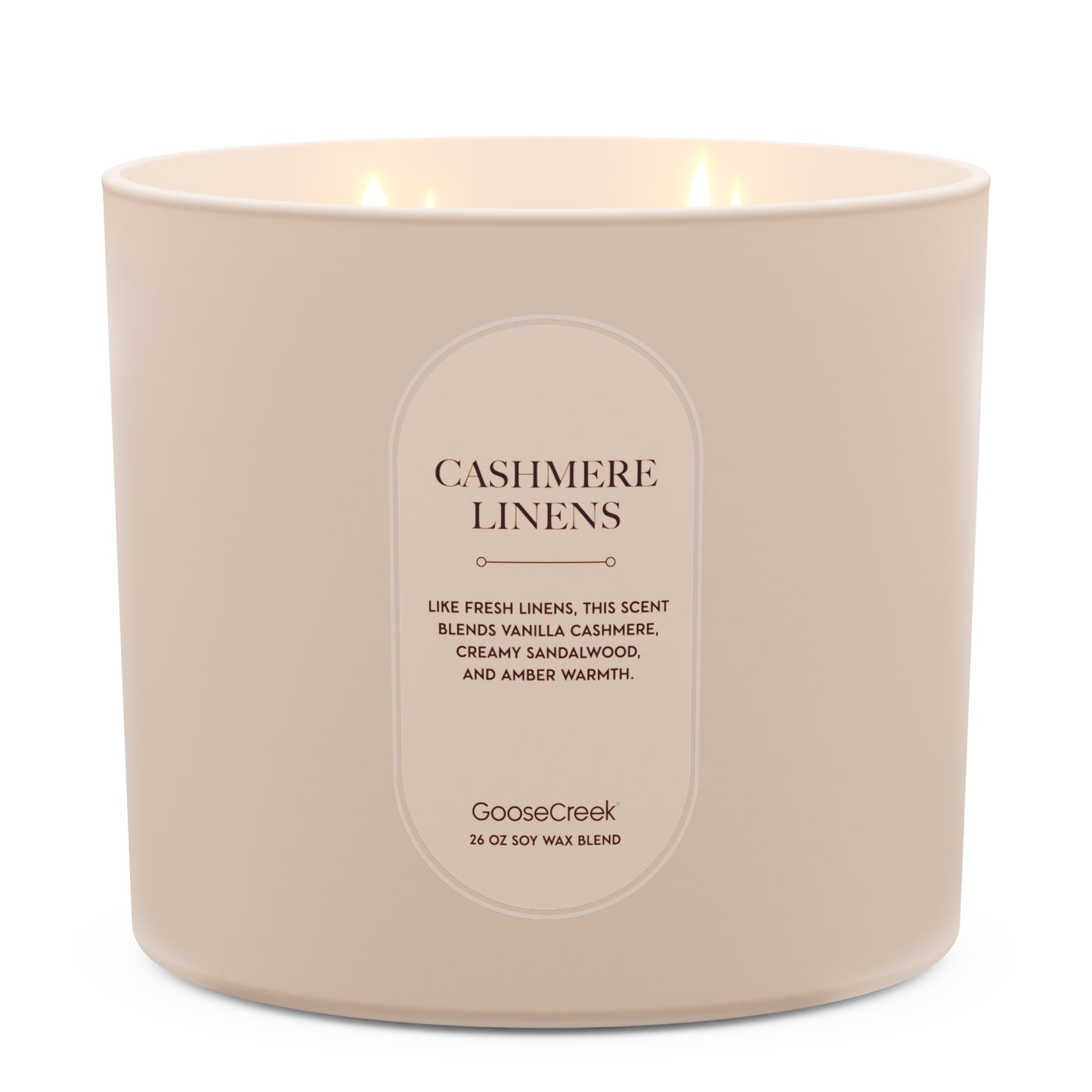 Cashmere Linens High Intensity 4-Wick 26oz Candle