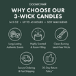 Load image into Gallery viewer, Chamomile &amp;amp; Oak 3-Wick Candle
