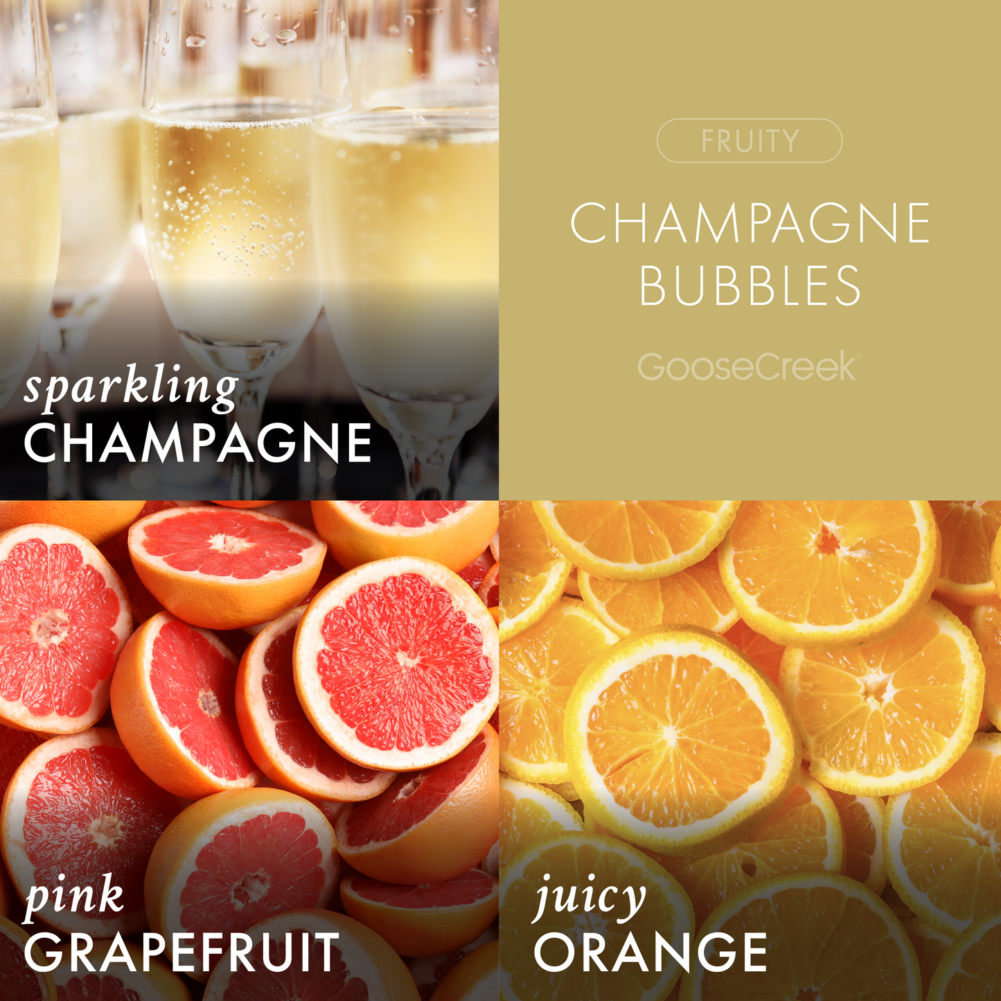 Champagne Bubbles 3-Wick Candle
