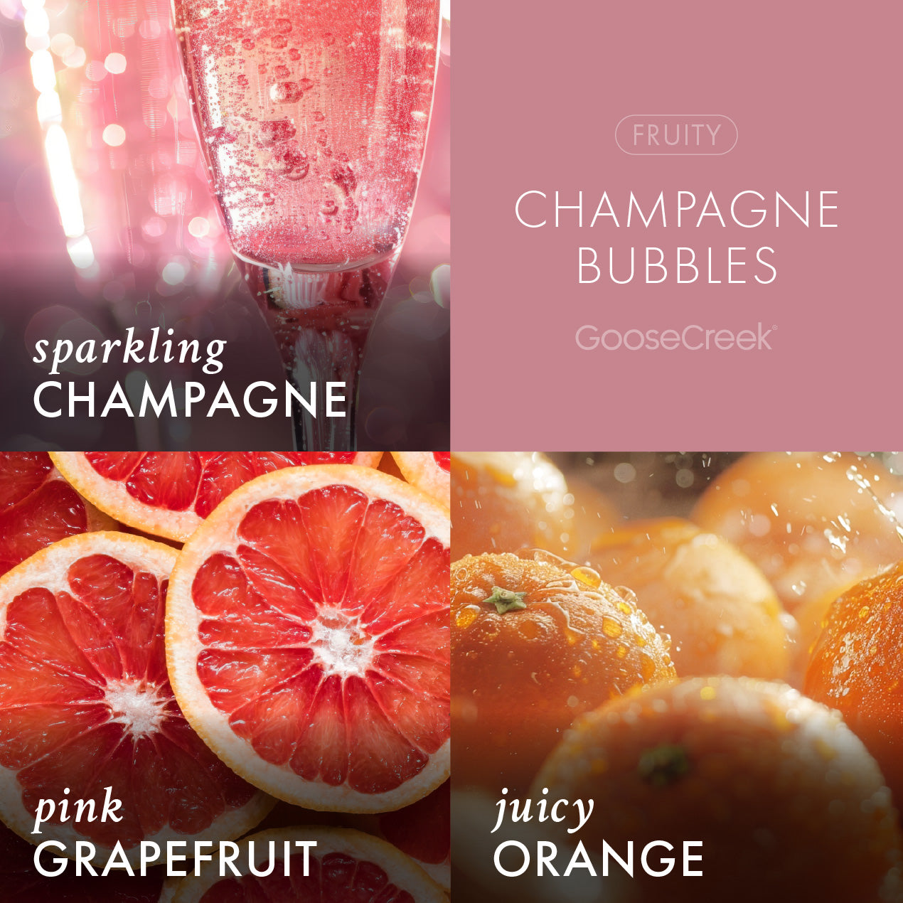 Champagne Bubbles Large 3-Wick Candle