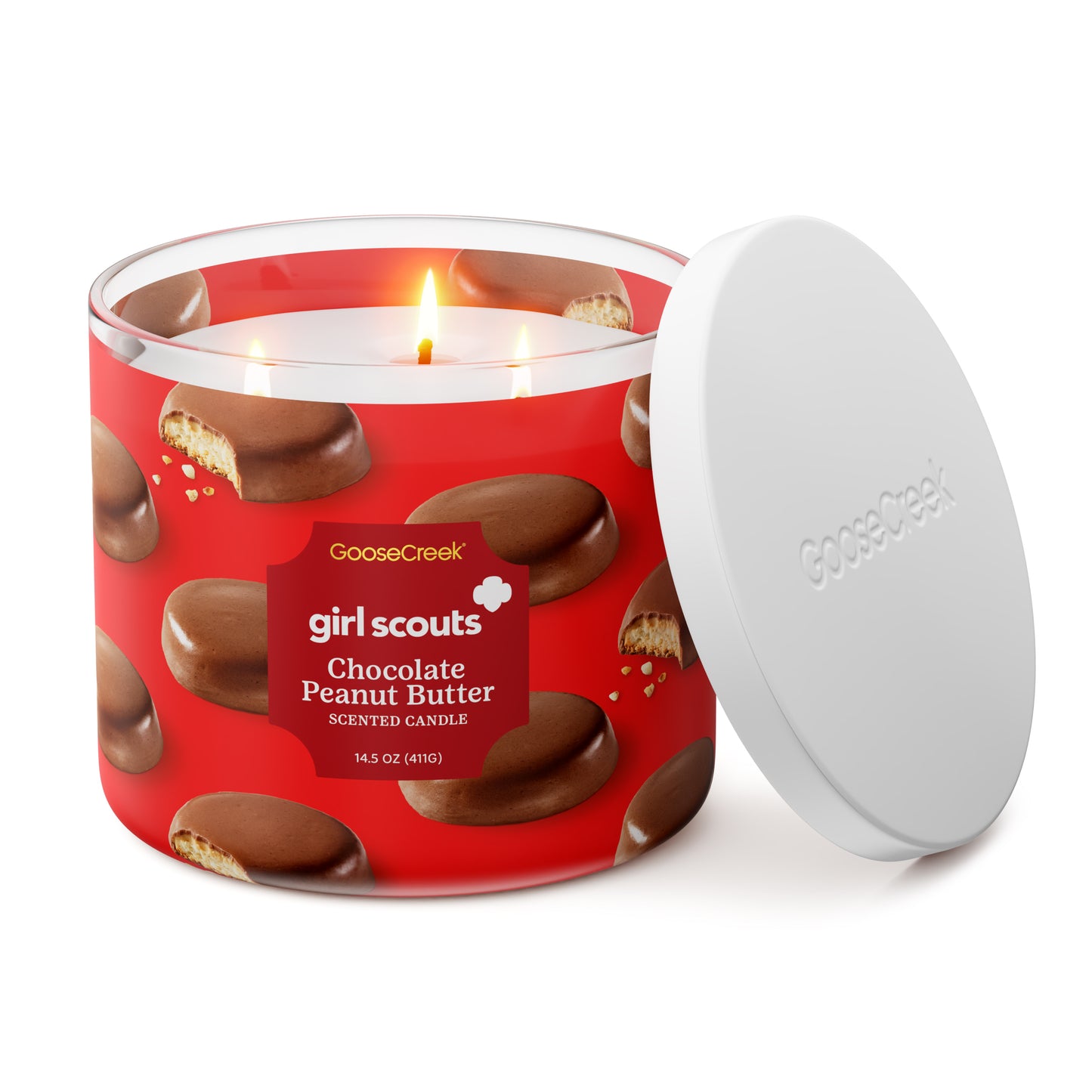 Chocolate Peanut Butter Girl Scouts 3-Wick Candle