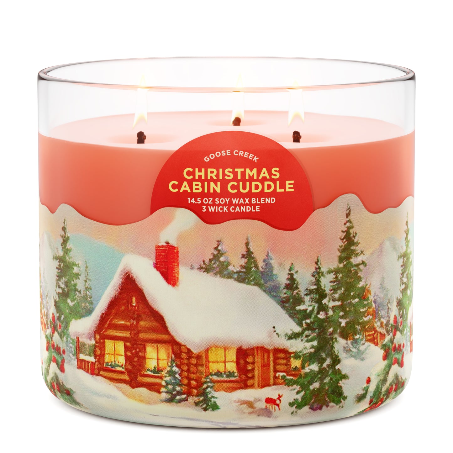 Christmas Cabin Cuddle 3-Wick Candle