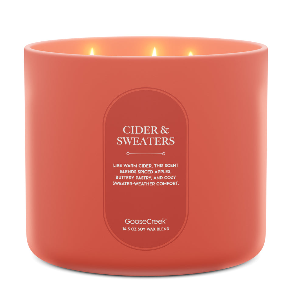 Cider & Sweaters High Intensity 3-Wick 14.5oz Candle