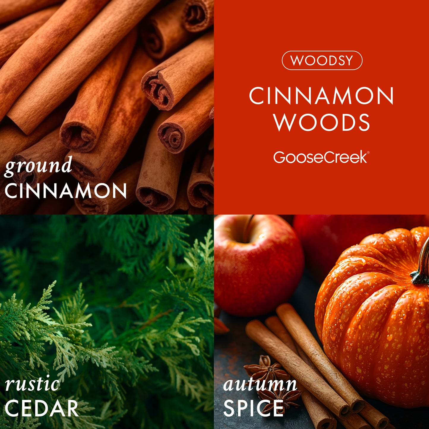 Cinnamon Woods 3-Wick Candle