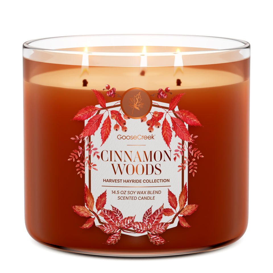 Cinnamon Woods 3-Wick Candle