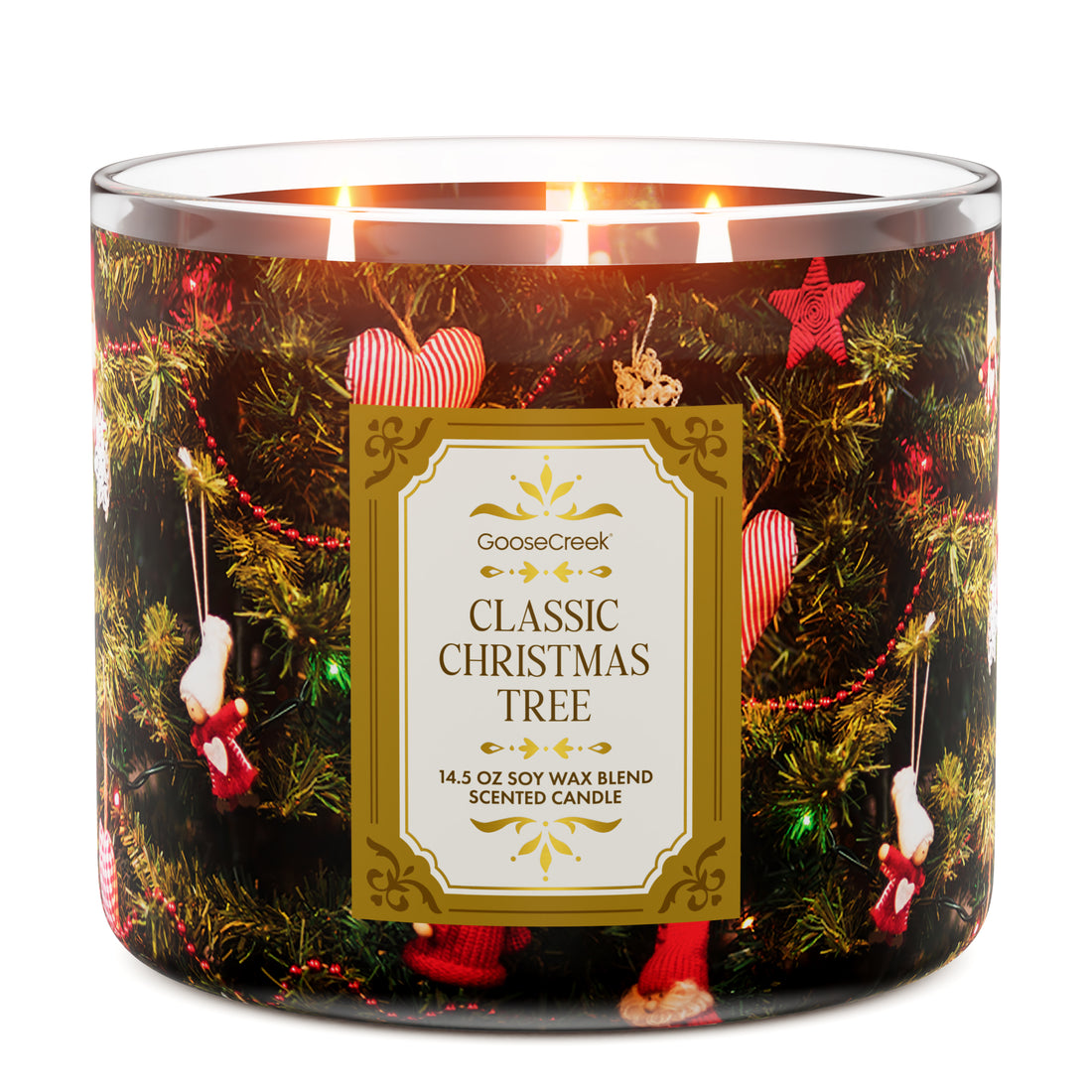 Classic Christmas Tree Large 3-Wick Candle