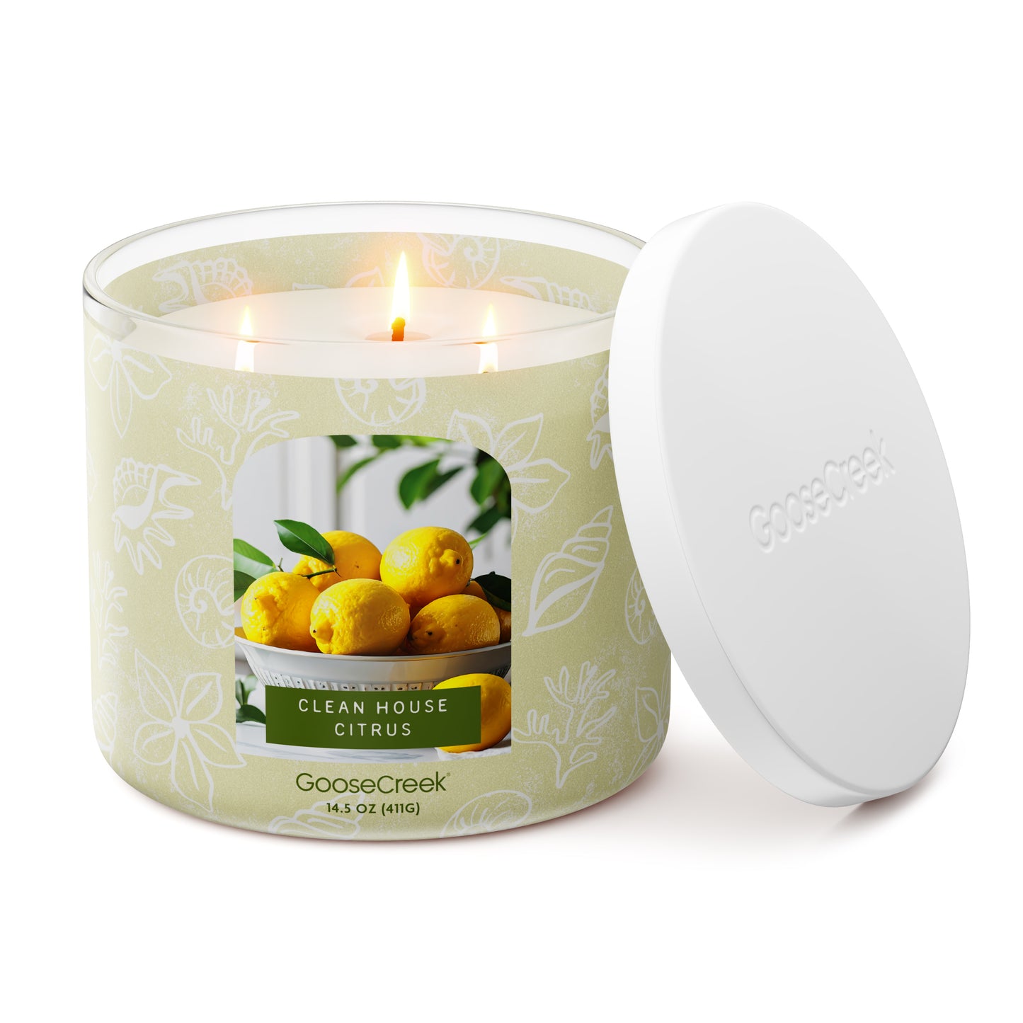 Clean House Citrus 3-Wick Candle