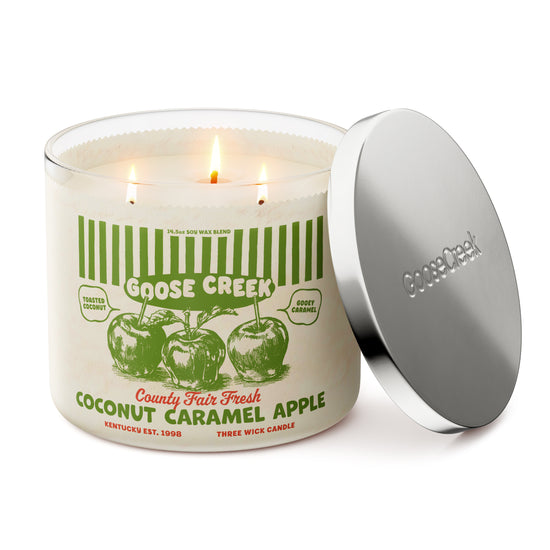Coconut Caramel Apple Large 3-Wick Candle – Goose Creek Candle