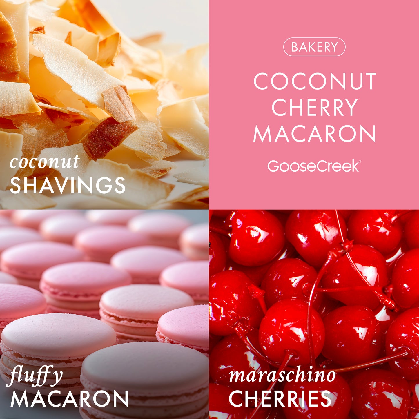 Coconut Cherry Macaron 3-Wick Candle