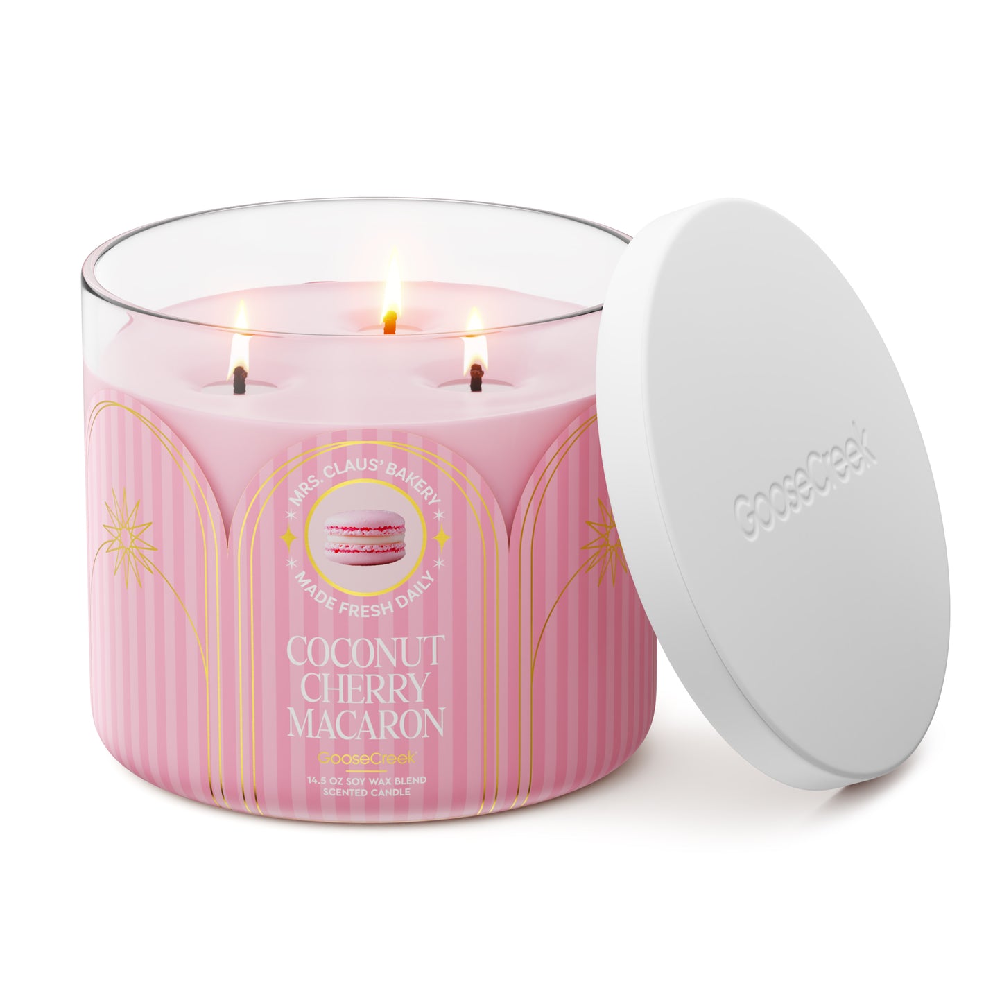 Coconut Cherry Macaron 3-Wick Candle