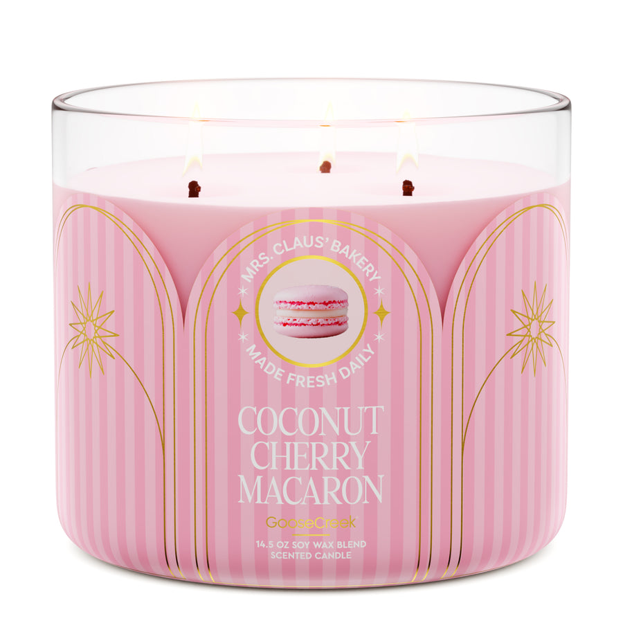 Coconut Cherry Macaron 3-Wick Candle