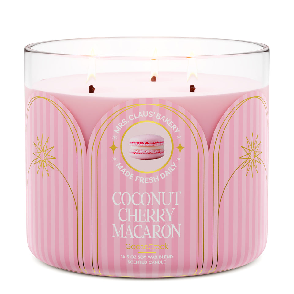 Coconut Cherry Macaron 3-Wick Candle