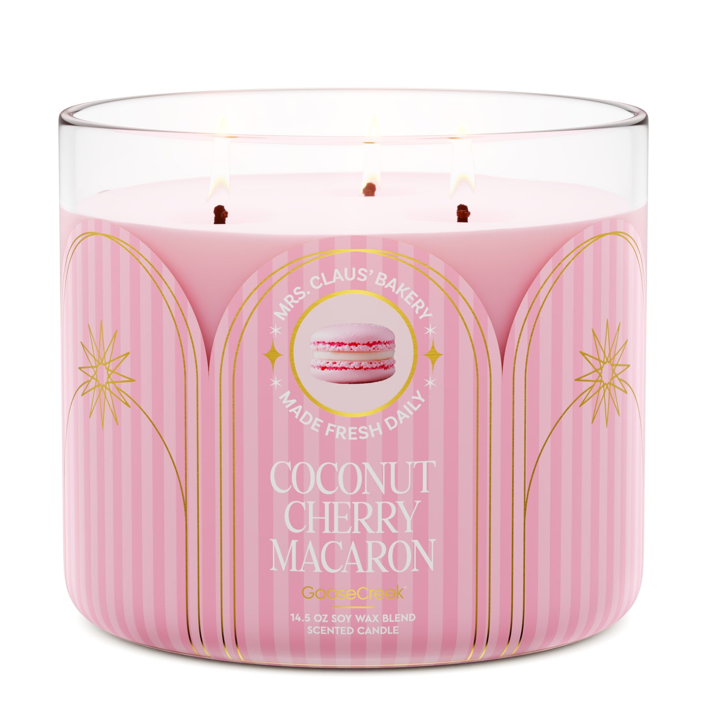 Coconut Cherry Macaron 3-Wick Candle