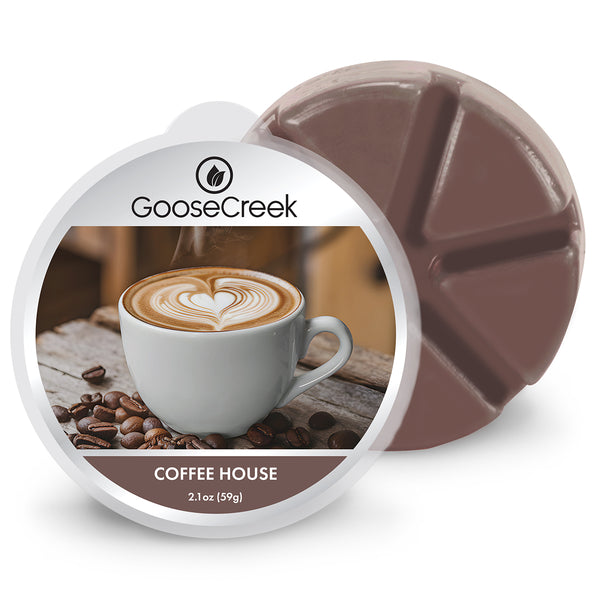 Coffee House Wax Melt - Rich Coffee Beans and Creamy Caramel Scent
