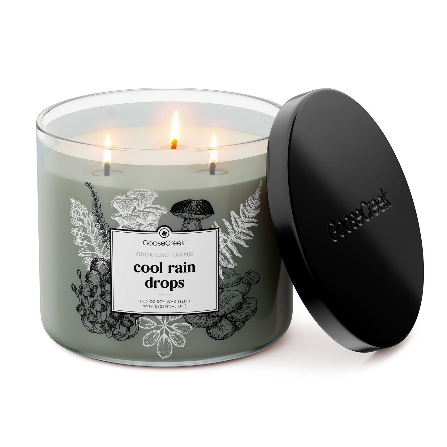 Cool Rain Drops Odor Eliminating 3-Wick Candle