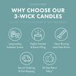 Load image into Gallery viewer, Cotton Vanilla Breeze Odor Eliminating 3-Wick Candle

