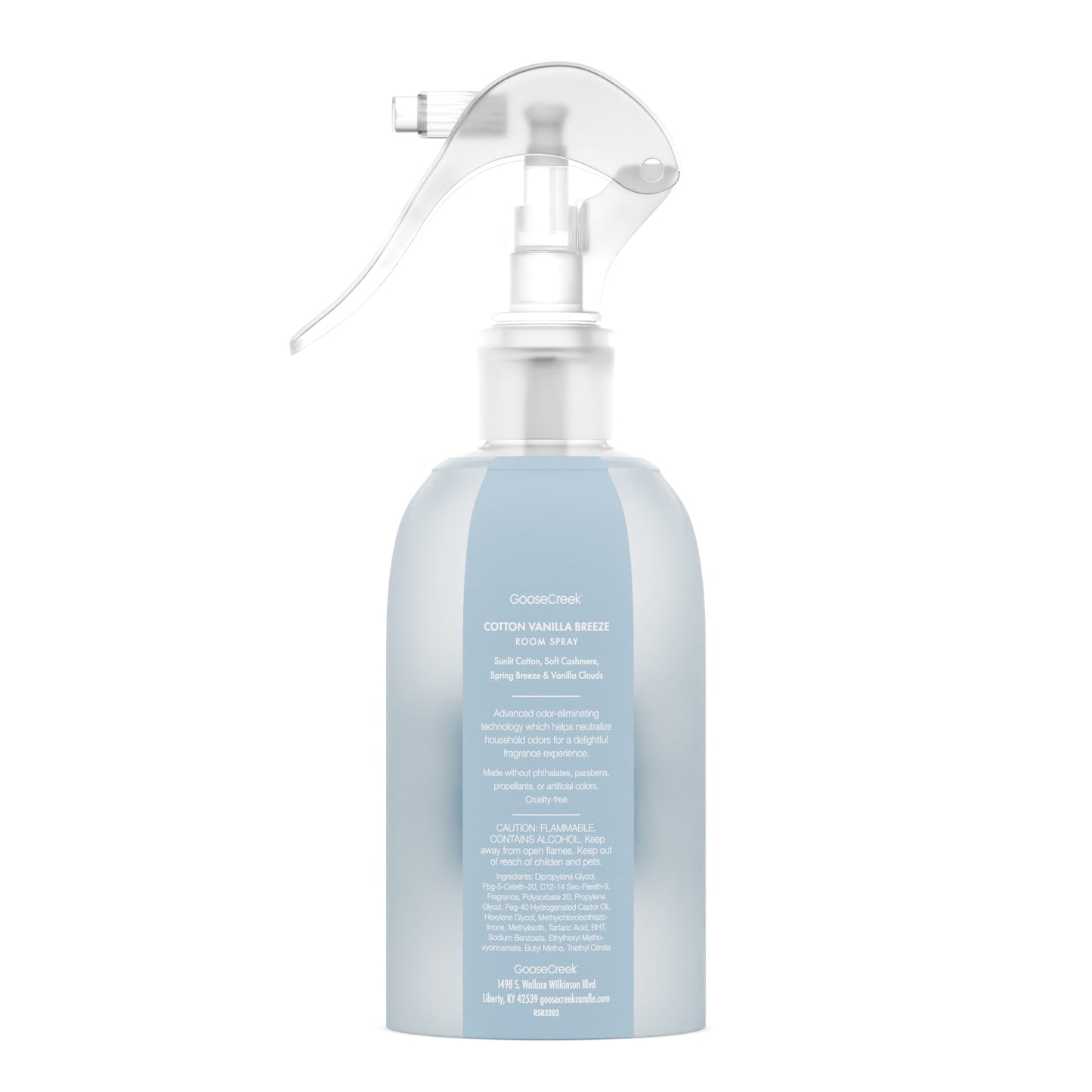 Cotton Vanilla Breeze Odor Eliminating Room Freshening Spray