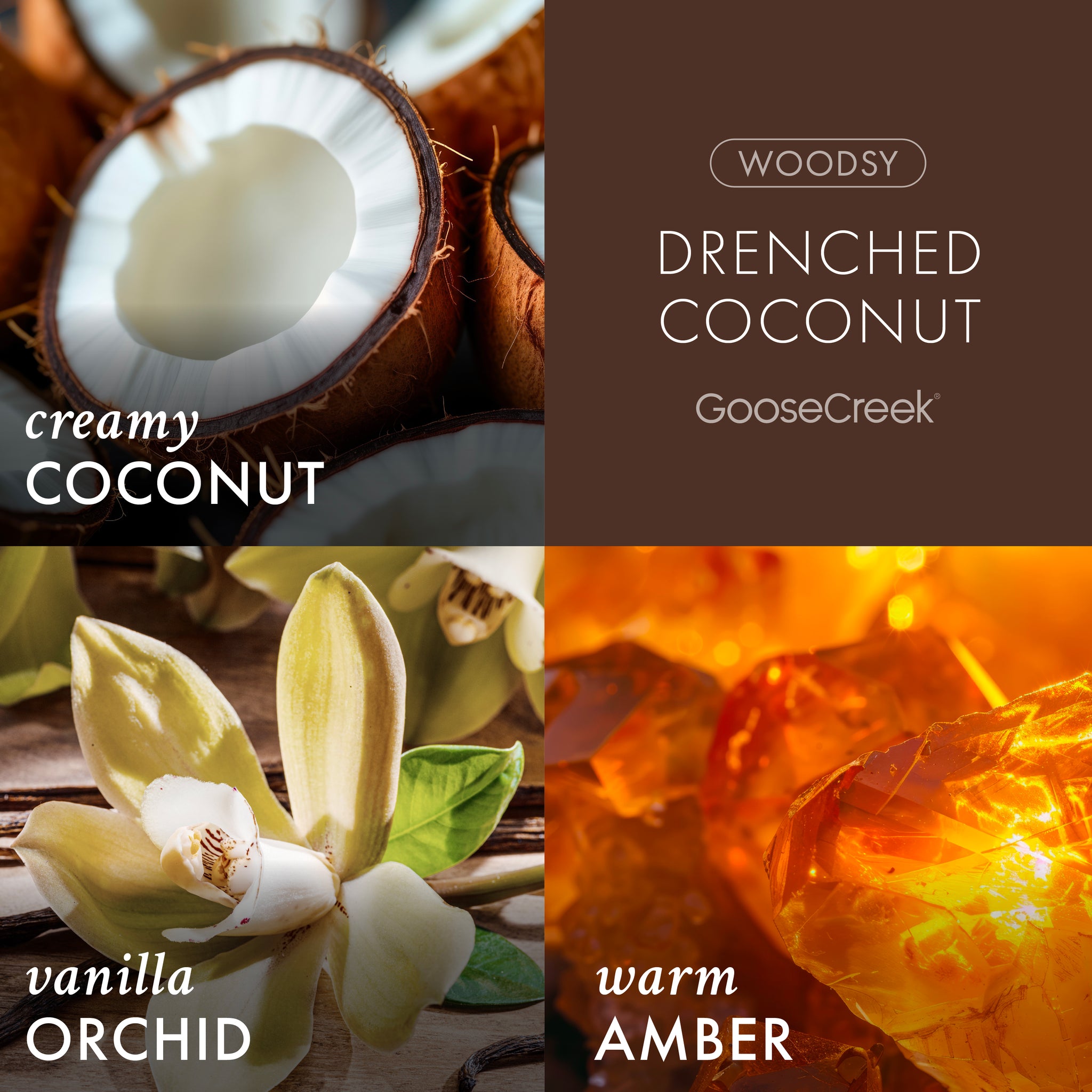 Drenched Coconut - Fragrance Refill – Goose Creek Candle