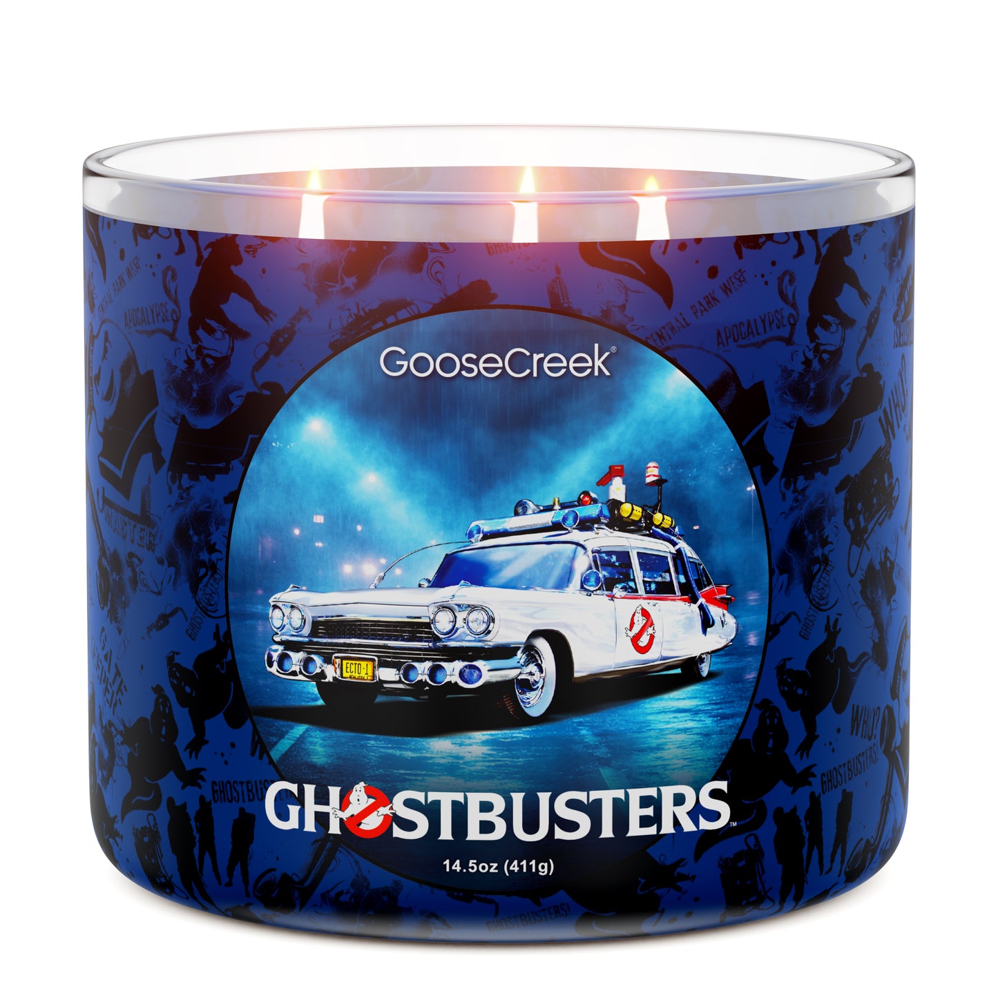 Ecto-1 Ghostbusters 3-Wick Candle