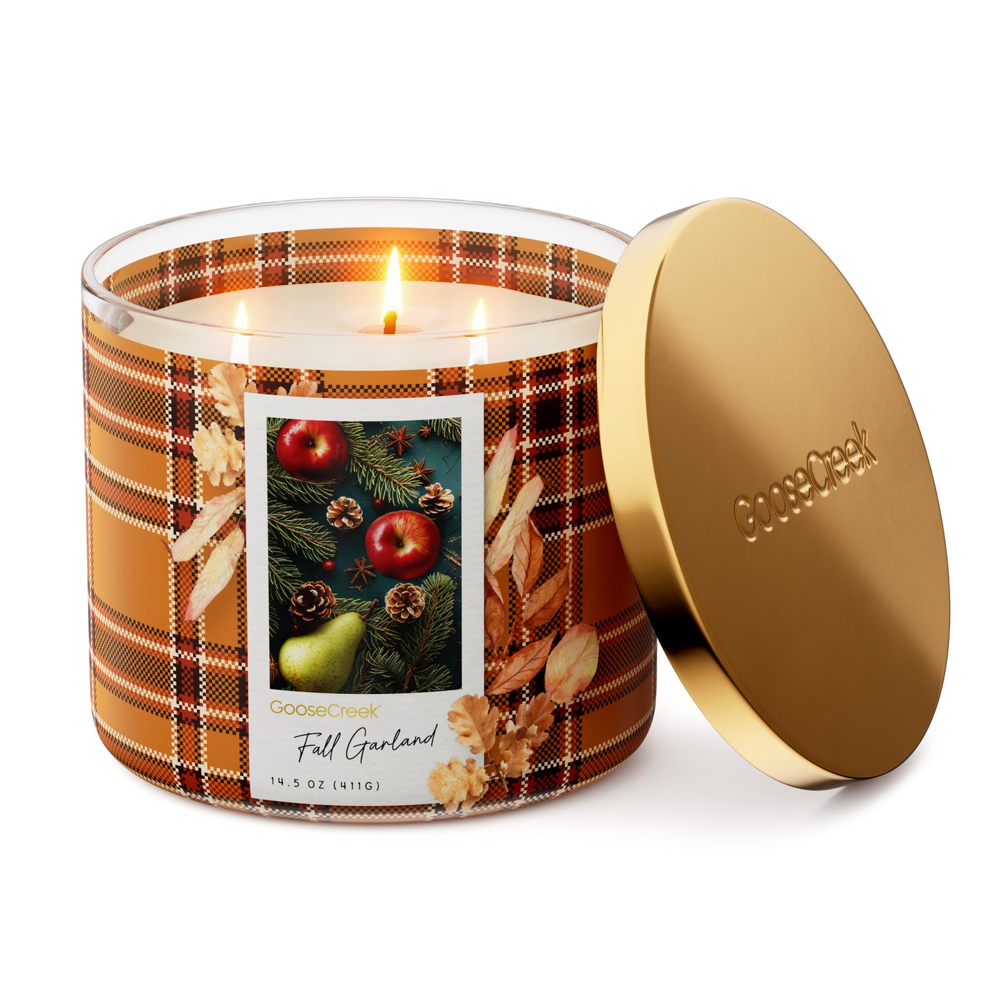 Fall Garland 3-Wick Candle