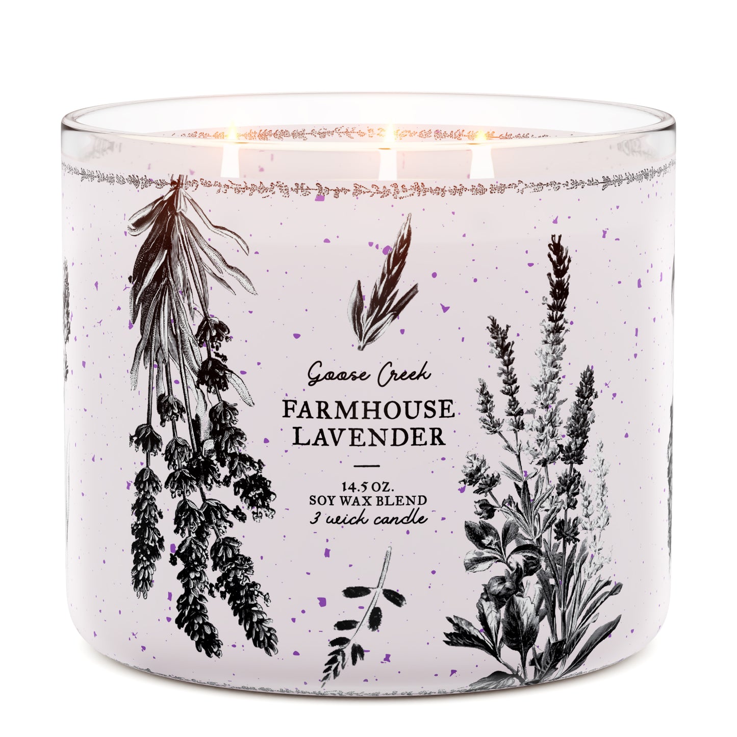 Farmhouse Lavender 3-Wick Candle