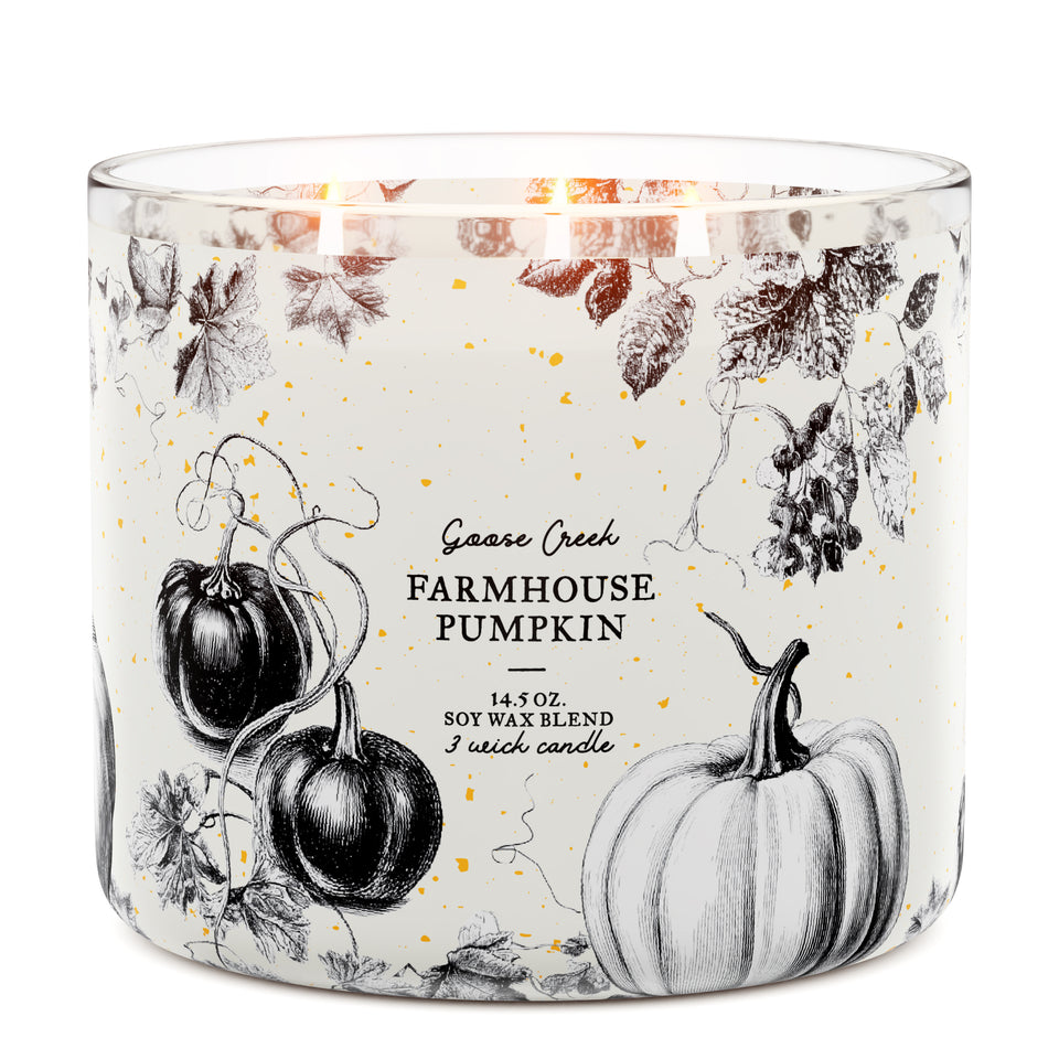 Farmhouse Pumpkin 3-Wick Candle