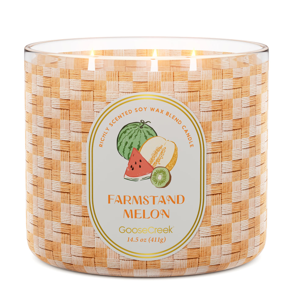 Farmstand Melon 3-Wick Candle